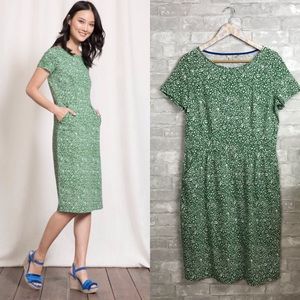 Boden Green Floral Dress